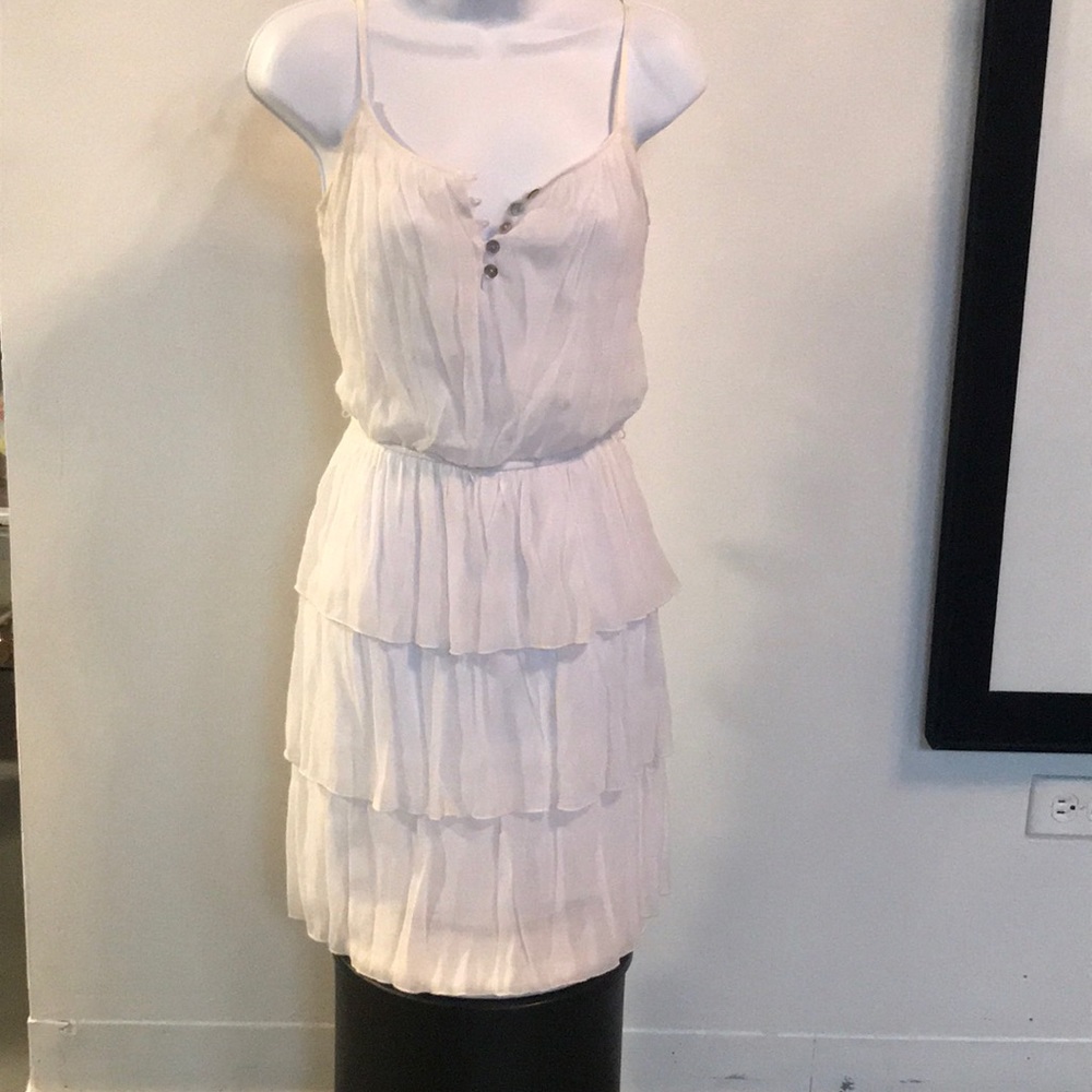 Spaghetti strap white dresss